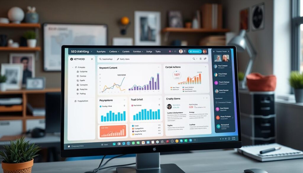 SEO writing AI interface