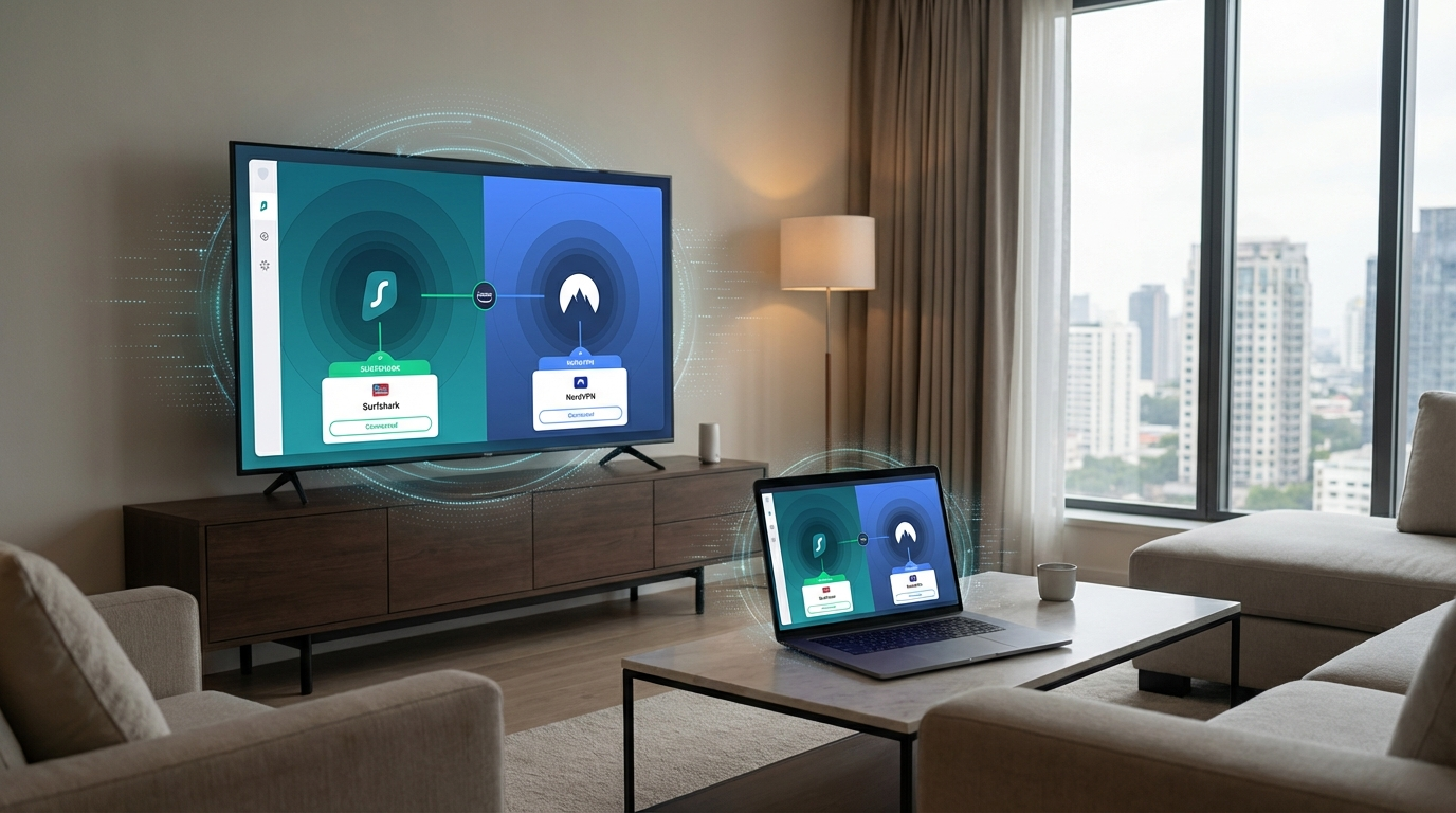 You are currently viewing Surfshark vs NordVPN for Streaming 2026