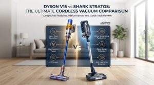 Read more about the article Dyson V15 vs Shark Stratos 2026: Ultimate Vacuum Battle
