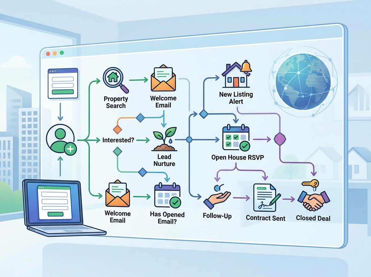 ActiveCampaign Automation for Real Estate Email Sequences: Com... - illustration