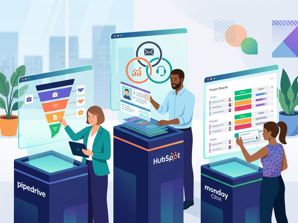 Pipedrive vs HubSpot vs Monday CRM 2026: Honest Comparison Aft... — illustration