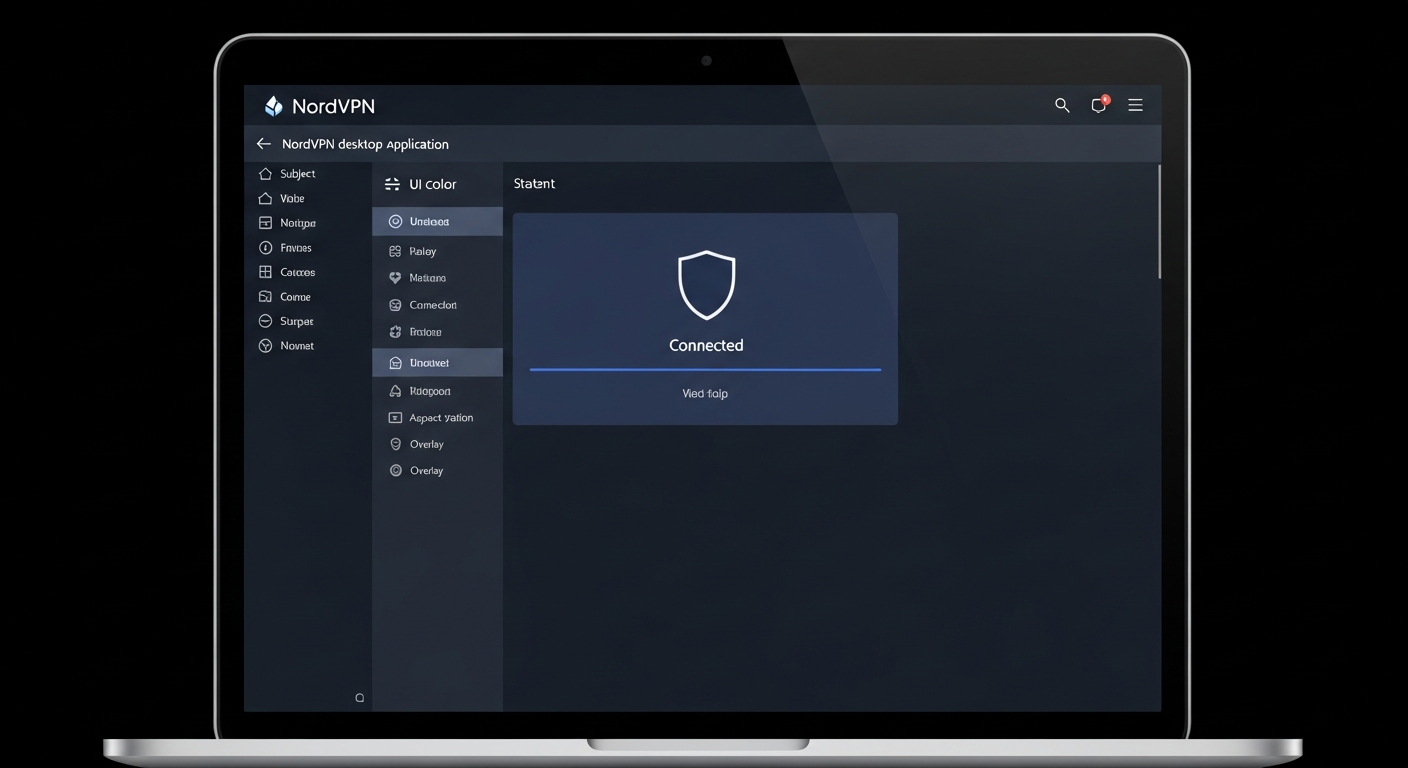 NordVPN app setup on Windows desktop